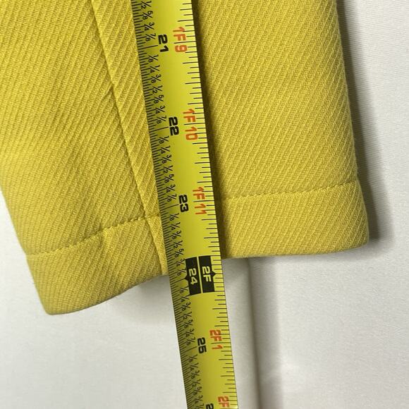 Etcetera Blazer Yellow Cotton Wool Retro Mod Style Size 4 - Picture 7 of 9